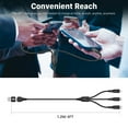 thumbnail image 3 of Mybat Pro PowerLines 5-in-1 Universal Charging Cable - 4FT - Black, 3 of 6