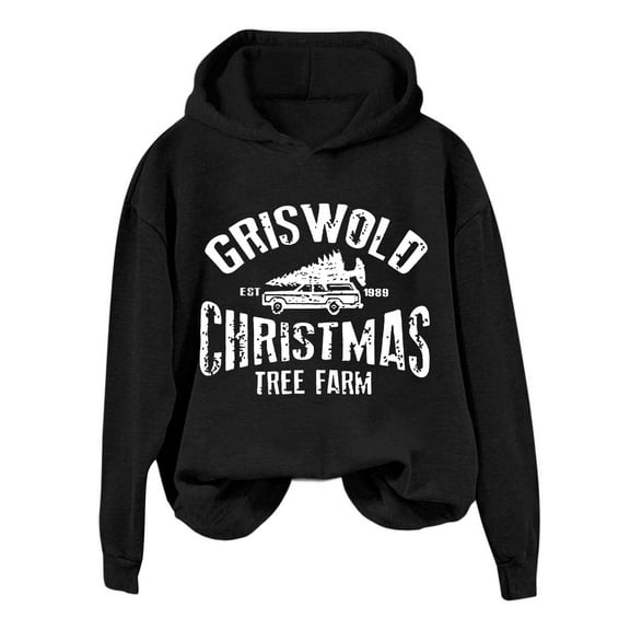 Sweatshirts for Women Cute Prints Lightweight Pullover Tops Christmas Print Hoodies Sweatshirt Tops