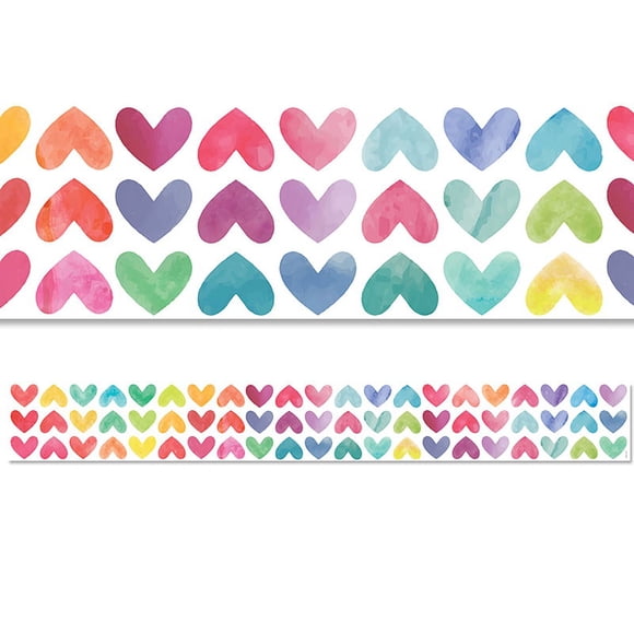 CREATIVE TEACHING PRESS (3 PK) COLORFUL HEARTS BORDER