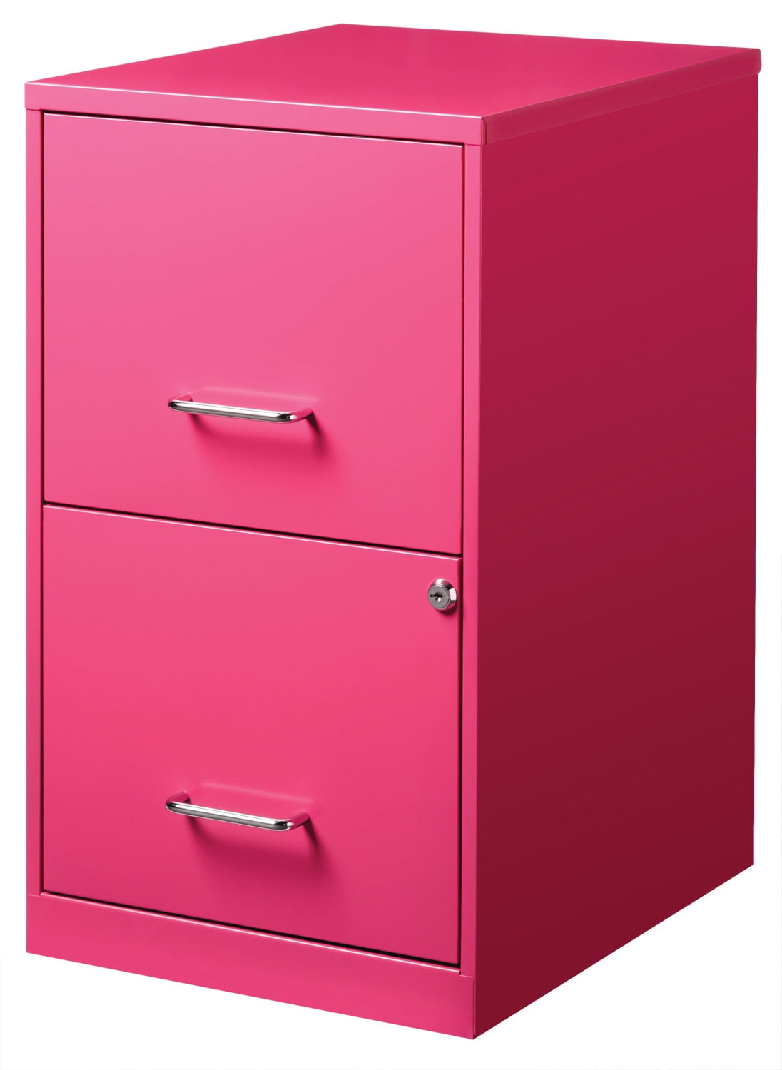 Space Solutions 18in. 2 Drawer Metal File Pink