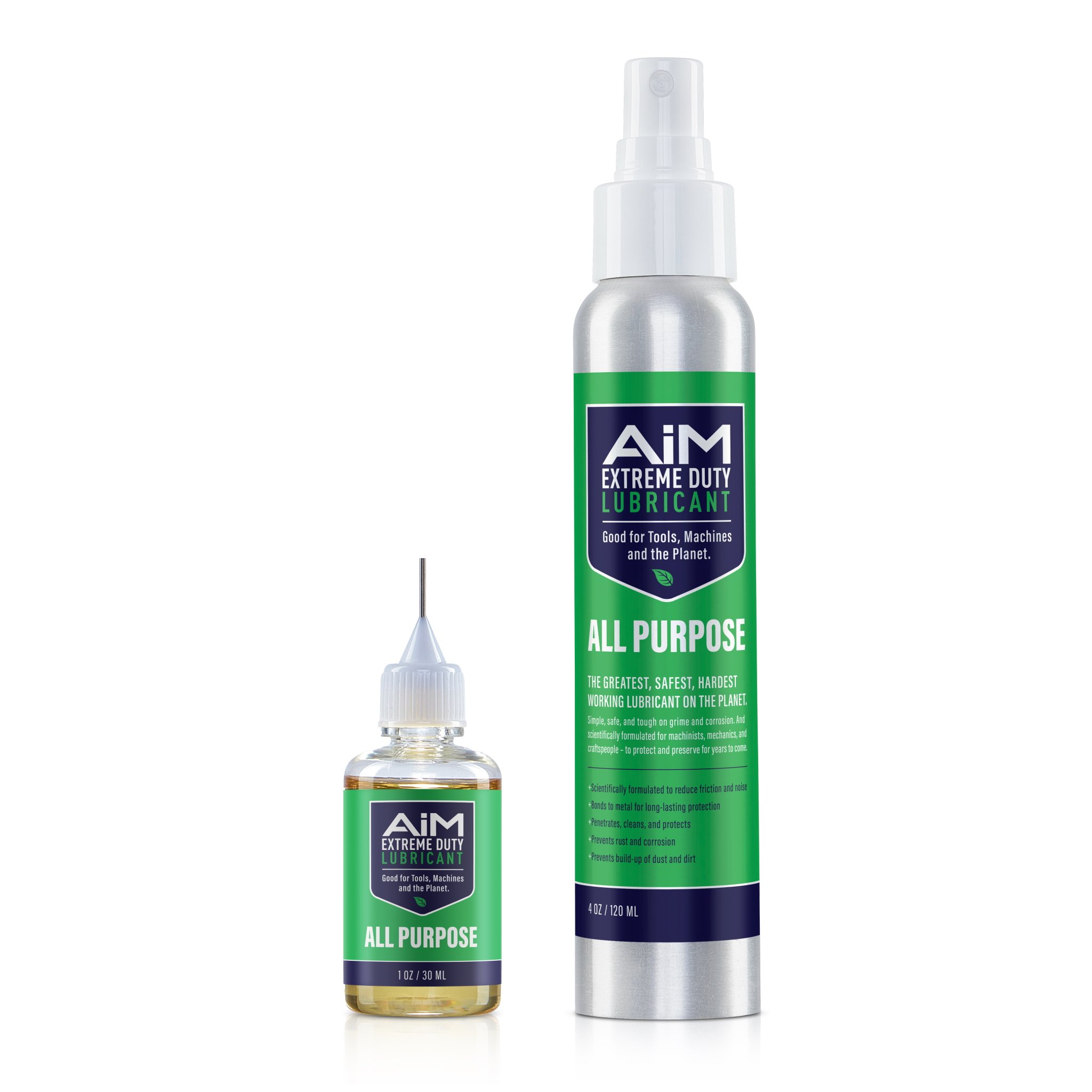 AIM Hedge Trimmer & Chainsaw Lubricant 1oz + 4oz Kit