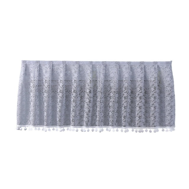 Qiweii Lace Trim Air Conditioning Wind Curtain,Multi functional Wall Mounted Semi Curtain for Dust Protection and Home Decor