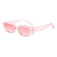 thumbnail image 4 of Gafas de sol rectangulares, rosa y azul para mujeres y hombres, gafas de sol, moda retro, protección UV 400, marco cuadrado, 4 of 5