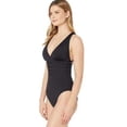thumbnail image 2 of La Blanca Women's Cross Back One Piece Swimsuit Black Size 4, 2 of 4