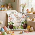 thumbnail image 4 of kladzum 18x18 Inch Easter Throw Pillow Covers - Embroidered Decorative Pillow Case for Sofa, Bedroom & Spring Decor, 4 of 6