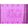 thumbnail image 1 of Ahgly Company Indoor Rectangle Solid Purple Modern Area Rugs, 4' x 6', 1 of 4