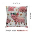 thumbnail image 4 of nygtbtfer Throw Pillow Covers let Listens to Music Holds Gift Decorative Square Pillow Pillowcase Home Decor for Sofa Bedroom Livingroom White, 4 of 7