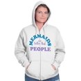 thumbnail image 5 of Mermaids are Better Than People Funny Zip Hoodie Sweatshirt Women Brisco Brands S, 5 of 6