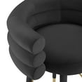 thumbnail image 3 of TOV Furniture Betty Black Velvet Barstool, 3 of 8
