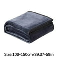thumbnail image 3 of Thickened Throw Blanket for Couch Super Soft Warm Solid Warm Micro Plush Fleece Blanket Throw Rug Sofa Bedding Throw Blanket，100x150cm, 3 of 9