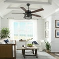 thumbnail image 5 of JONATHAN Y Max 52" 3-Light Farmhouse Industrial Iron/Wood Mobile-App/Remote-Controlled LED Ceiling Fan, Black/Dark Walnut, 5 of 9