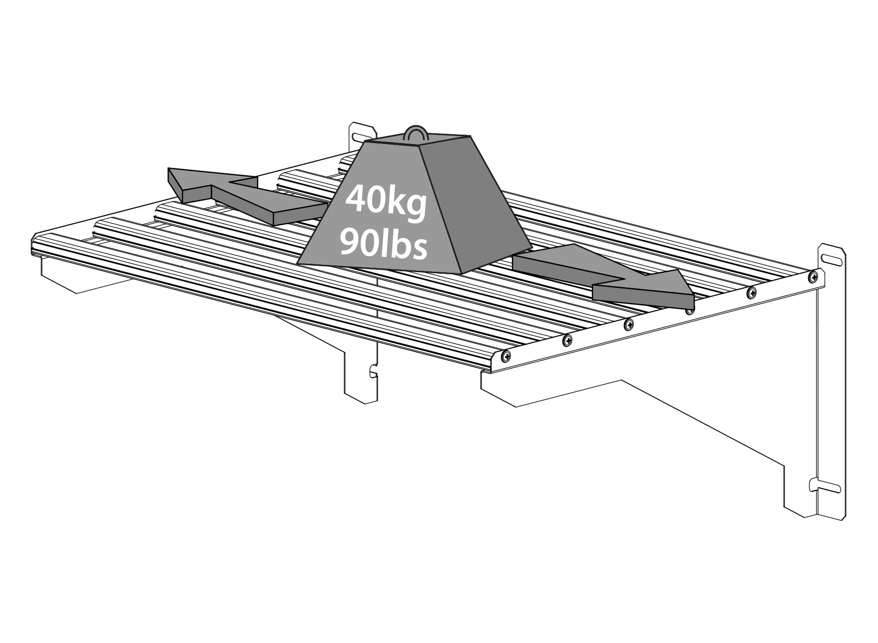 Palram - Canopia Heavy Duty Greenhouse Shelf Bundle (4 Shelves)