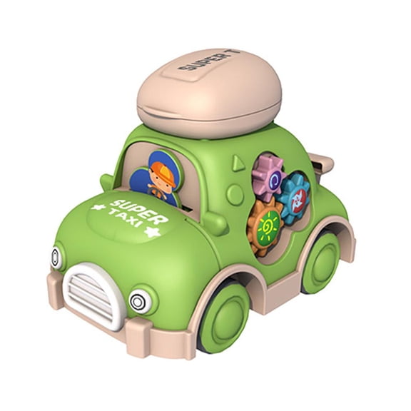 Esaierr Toys Car for Toddlers,Baby Toys Cars for 1y ,Baby Boy Cartoon Cars Toy 4.3*2.8*3in (green)