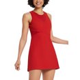 thumbnail image 1 of BALEAF Women's Tennis Golf Dress with Inner Shorts for Sports Workout Red XL, 1 of 6