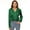 Long Sleeve - Green, variant on Needbo Women's Blouse Satin Silk Shirts V Neck Long Sleeve Button Down Shirts Office Work Tunic Tops, Green XS