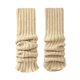 thumbnail image 1 of Calentadores de piernas largos de punto de lana para mujeres y niñas Calentadores de tobillo Calcetines altos hasta la rodilla sin pie de lana con acrílico Longitud máxima: 44 cm, 1 of 4