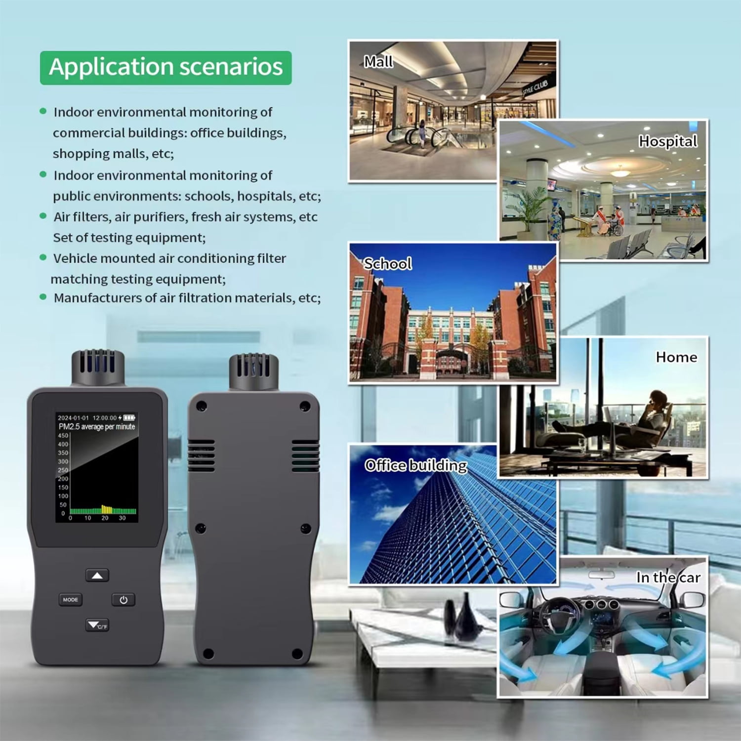 Air quality tester,Air Tester Quality Tester Air Indoor Air With Screen Air Quality Tester Indoor Handheld Co2 Co2 Air Indoor Precision