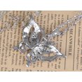 thumbnail image 3 of Alilang Silvery Tone Rhinestones Cut Out Double Butterfly Insect Mask Pendant Necklace, 3 of 5