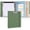 Olivegreen, variant on Small 3 Ring Binder with Clipboard, 8" x 10" PU Mini 1 Inch Binder with Notepad, 5 Dividers, and Labels, Clipboard Folder for School Office(Fit Half Letter Sized Paper)