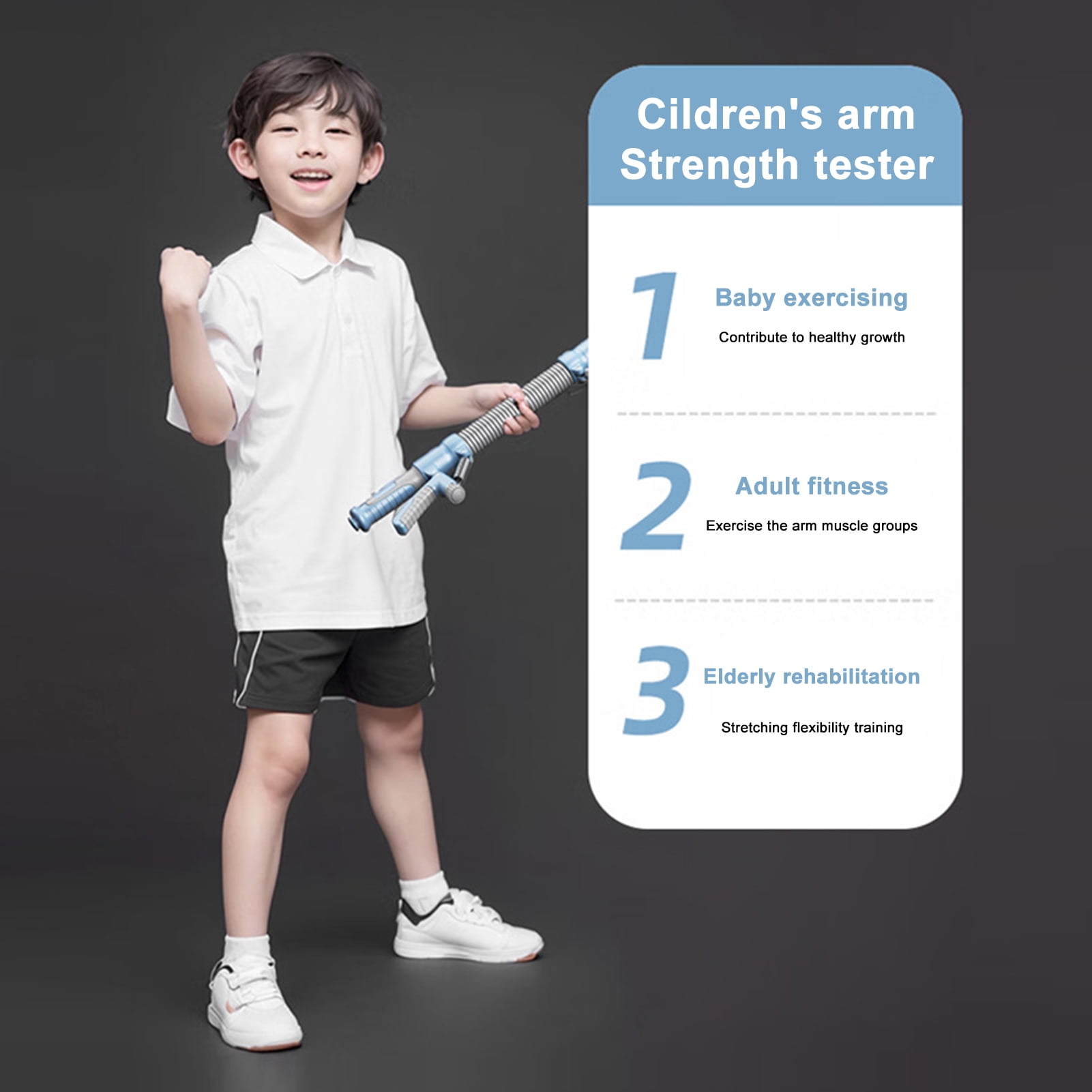 YIFAEUX Twister Arm Trainer Grip Strengthener Adjustable Resistance 2-In-1 Power Twister Bar Grip Power Chest Workout Exerciser Home Gym Fitness Equipment