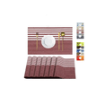 thumbnail image 1 of Mantel Individual Lavable Antideslizante 8 Piezas Xtellar Color Rojo, 1 of 3