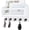 White, variant on Mail and Key Holder for Wall Decorative, 11 Inch Wooden Wall Key Organizer with 5 Key Hooks, Wall Mount Storage Shelf for Entryway Hallway (Wood)