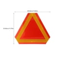 thumbnail image 3 of 2 Pcs Slow Moving Vehicle Sign Triangle Sign Rear Reflector Reflective Board, 3 of 9