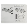 thumbnail image 6 of SYTHERS Patio Window Awning Door Canopy 80"x 40", Front Door Outdoor Patio Awning Canopy UV Rain Snow Sunlight Protection Cover, Brown, 6 of 8