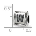 thumbnail image 3 of Fancy Bead White Sterling Silver W Alphabet & Numbers 8.18 mm, 3 of 3