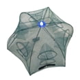 thumbnail image 1 of Foldable Crab Net Trap Cast Dip Cage Fishing Net for Fish Minnow Crawfish Shrimp Umbrella Design (Twelve Entrance), 1 of 5