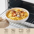 thumbnail image 2 of Vancasso Pasta Bowls Set of 6, 48 oz Stoneware Salad Bowls with Wide and Shallow, Large Serving Bowls, Soup Bowls, Microwave & Dishwasher Safe, White, 2 of 7