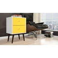 thumbnail image 2 of Liberty Mid-Century Modern Nightstand 2.0 with 2 Full Extension Drawers with Solid Wood Legs, 2 of 3