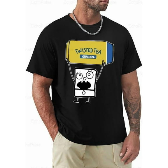Doodlebob Twisted Tea Funny Drinking Cartoon Parody Meme Graphic Unisex T-Shirt