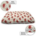 thumbnail image 3 of Fruits Pet Bed, Watercolor Fresh Watermelons Yummy Summer Food Harvest Paintbrush Display, Resistant Pad for Dogs and Cats Cushion with Removable Cover, 24" x 39", Cream Red Jade Green, by Ambesonne, 3 of 4