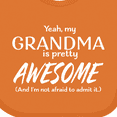 thumbnail image 4 of Inktastic Yeah My Grandma is Pretty Awesome Boys or Girls Baby Bib, 4 of 4