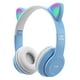 thumbnail image 1 of Gaming Headset Cat Ear Over-Ear Auriculares Stereo Bass para PC Teléfono (Azul) WDOplteas Para estrenar, 1 of 2