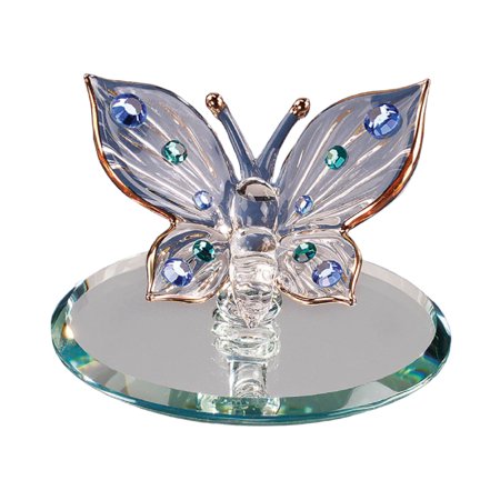 Glass Baron Blue Crystal Butterfly
