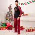 thumbnail image 3 of Yesfashion Christmas Pajamas for Family Pjs Matching Sets PlaidShirts Pants Sleepwear Nightwear Men, 3 of 5