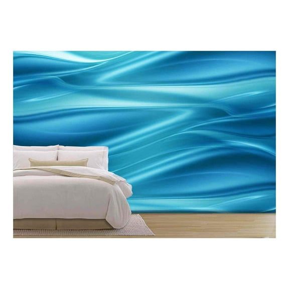wall26 - Elegant Abstract Water Background with Abstract Smooth Lines - Removable Wall Mural | Self-Adhesive Large Wallpaper - 66x96 inches