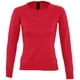 thumbnail image 1 of SOLS - Jersey con cuello en V modelo Galaxy para mujer (Rojo), 1 of 3