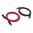 thumbnail image 4 of Black Red Solar Panel Extension Cable, Copper Wire Structure Solar Extension Cable Safe Stable Reliable Long Service Life  For Photovoltaic Junction Boxes, 4 of 8