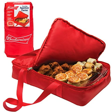 Budweiser Insulated Casserole Carrier- Game Day Tailgating Appetizer Carrier - (11