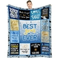 thumbnail image 1 of LHSHID Uncle Gifts for Christmas Xmas Gifts for Uncle Uncle Gifts from Niece Best Uncle Ever Gifts Gift for Uncles from Nephew Funny Uncle Birthday Gift Throw Blanket 50x60in, 1 of 6