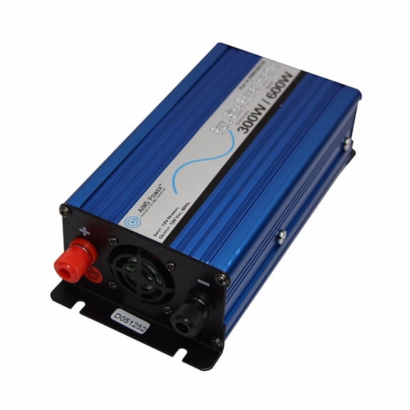 AIMS Power 300W Pure Sine Power Inverter 24VDC to 120VAC for Small Devices using 24 Volt Battery System