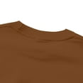 thumbnail image 4 of ZCFZJW Mens Long Sleeve Crewneck Sweatshirts Loose Lightweight Casual Solid Color Pullover Tops Trendy Fall Oversized Baggy Shirts Brown S, 4 of 8