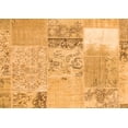 thumbnail image 1 of Ahgly Company Indoor Rectangle Patchwork Orange Transitional Area Rugs, 4' x 6', 1 of 1
