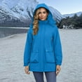 thumbnail image 2 of iOPQO Puffer Jacket Womens Parkas for Women Winter Coats for Women Womens Zip Up Jacket Womens Puffer Jacket with Hood Warm Clothes for Women Warm Coats for Women Blue S, 2 of 9