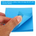 thumbnail image 4 of Uxcell 3" x 3" Fluorescent Sticky Notes, Self-Stick Note Pads 100 Sheets/Pad, Dark Blue, 6 Pack, 4 of 5
