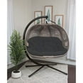 thumbnail image 5 of Flower House FHPC100-DCBLK Pumpkin Loveseat, Black/Sand Cover, 5 of 9