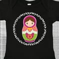 thumbnail image 4 of Inktastic Matryoshka Russian Cute Pink Nesting Doll Girls Baby Bodysuit, 4 of 5